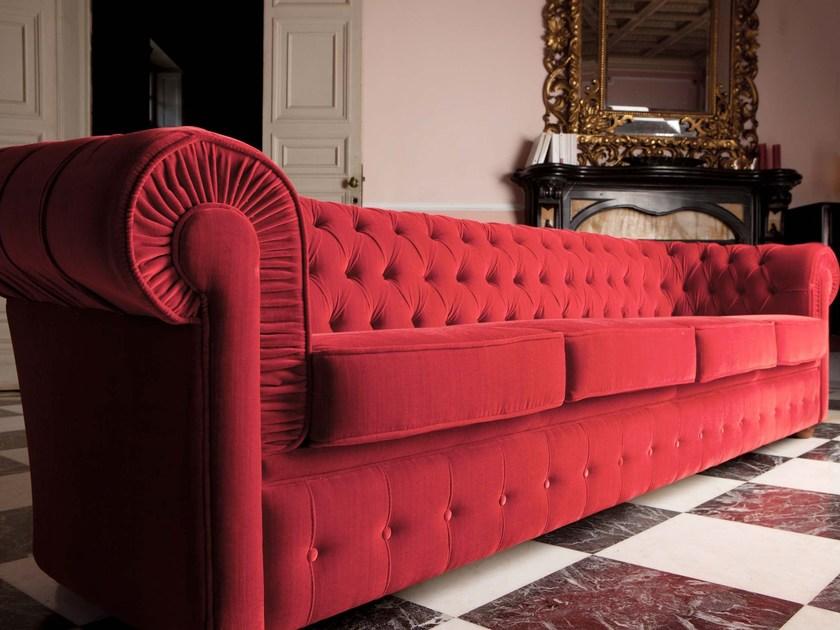 Domingo Salotti Стеганый диван-кровать из 4-местной ткани Ottocento sun-id-1424090 - Вид №2