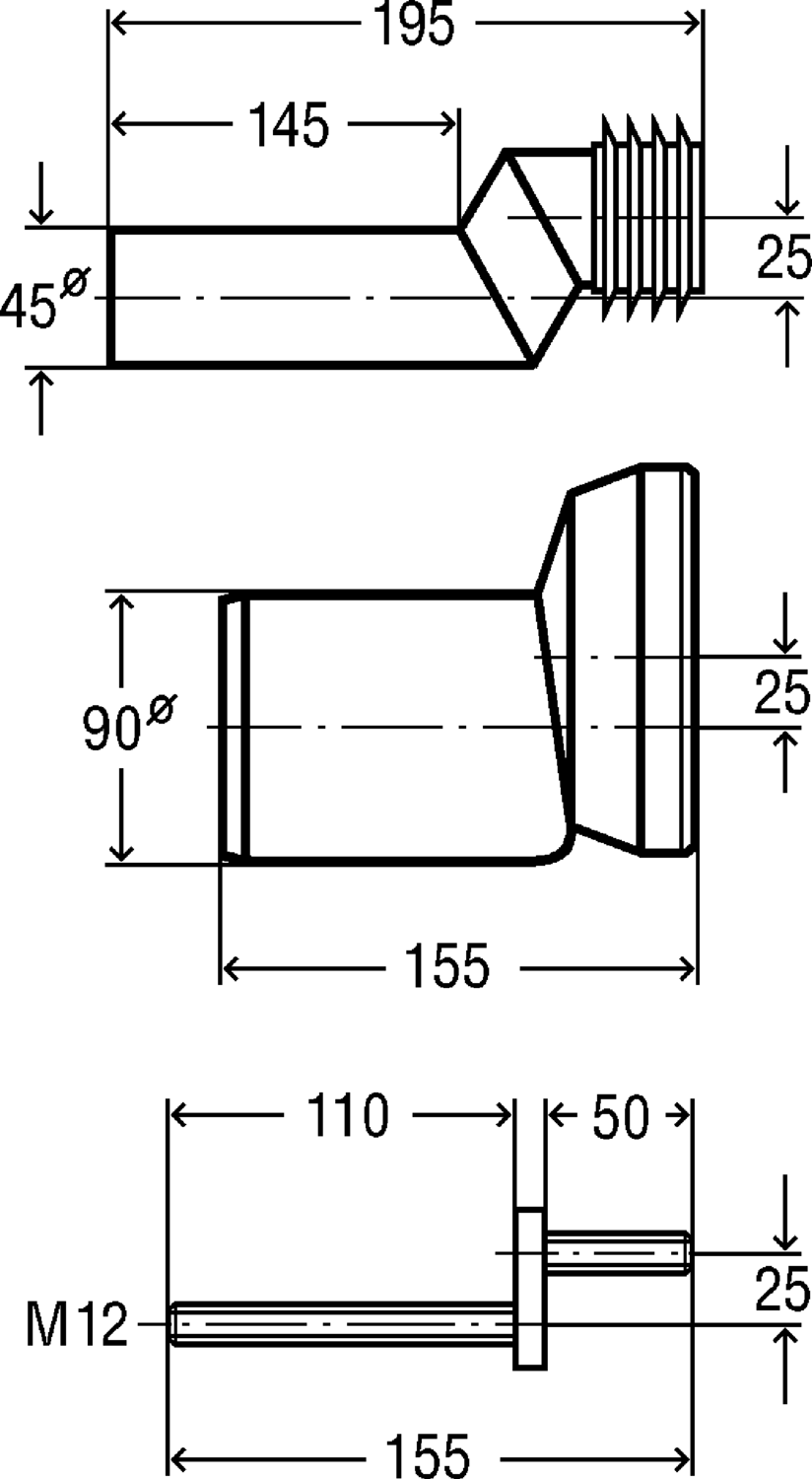 Системная техника  Аксессуары/запасные части  Принадлежности для дренажной техники  Наборы для подключения VIEGA 344 382 Модель 8094 Santreyd  - Вид №2