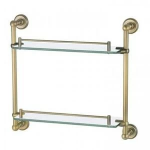 Полочка Aquanet 4652, золото (43 см, двойная)