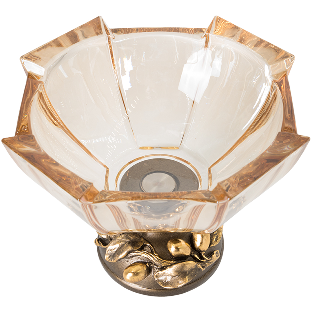 52102 Фруктовница-конфетница Oliva Branch Gold Бронза BOGACHO 4627196590014 - Вид №2