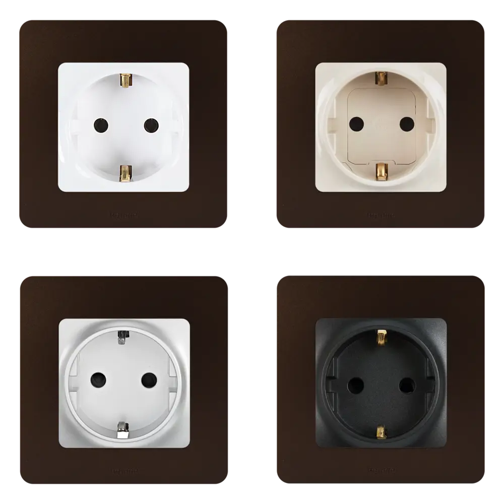 Рамка для розеток и выключателей Legrand Etika 1 пост, цвет какао STLM-2059208 - Вид №1