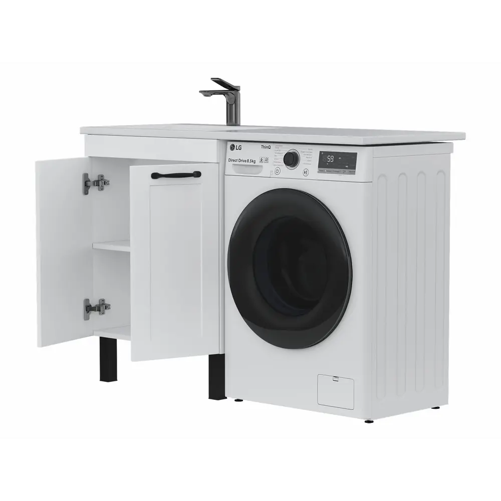 Тумба под раковину Гала 600 2D напольная 60 см цвет белый Santreyd STLM-2124099 - Вид №19