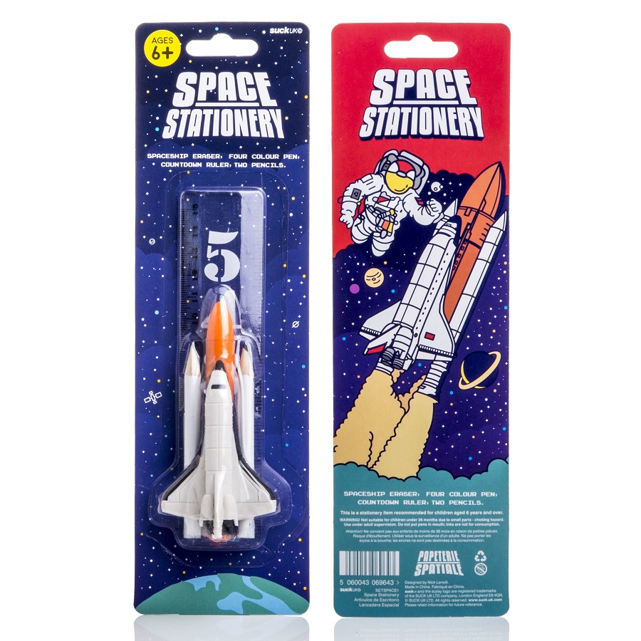 SK SETSPACE1 Набор space shuttle stationery Suck UK  - Вид №10