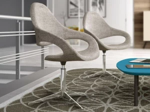 Leyform Кресло из ткани с 4 спицами и подлокотниками Samba 51513