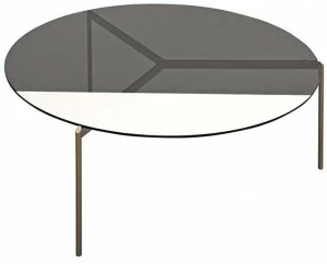 Shake Круглый стеклянный журнальный столик Lily