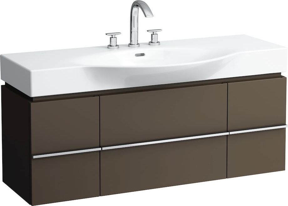 H4013020755191 Шкафчик под раковину, для раковин 811704, 812704, 2 выдвижных ящика с 2 дверцами, 2 стеклянные полки LAUFEN PRO - Вид №4