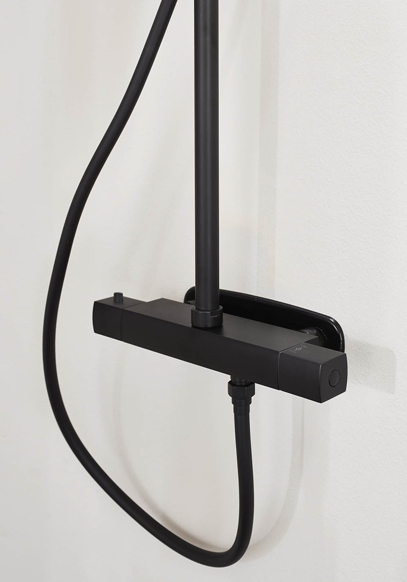 310115 На Крыше Душ City Black M 300Mm Душевая Головка Noro  Черный  - Вид №1