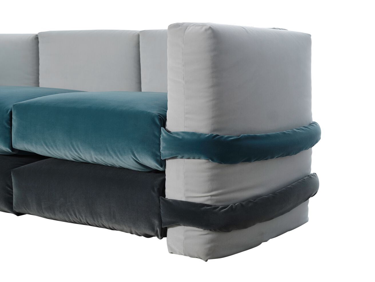 Модульный бархатный диван BD Barcelona PILLOW VELVET ARCH-00002067