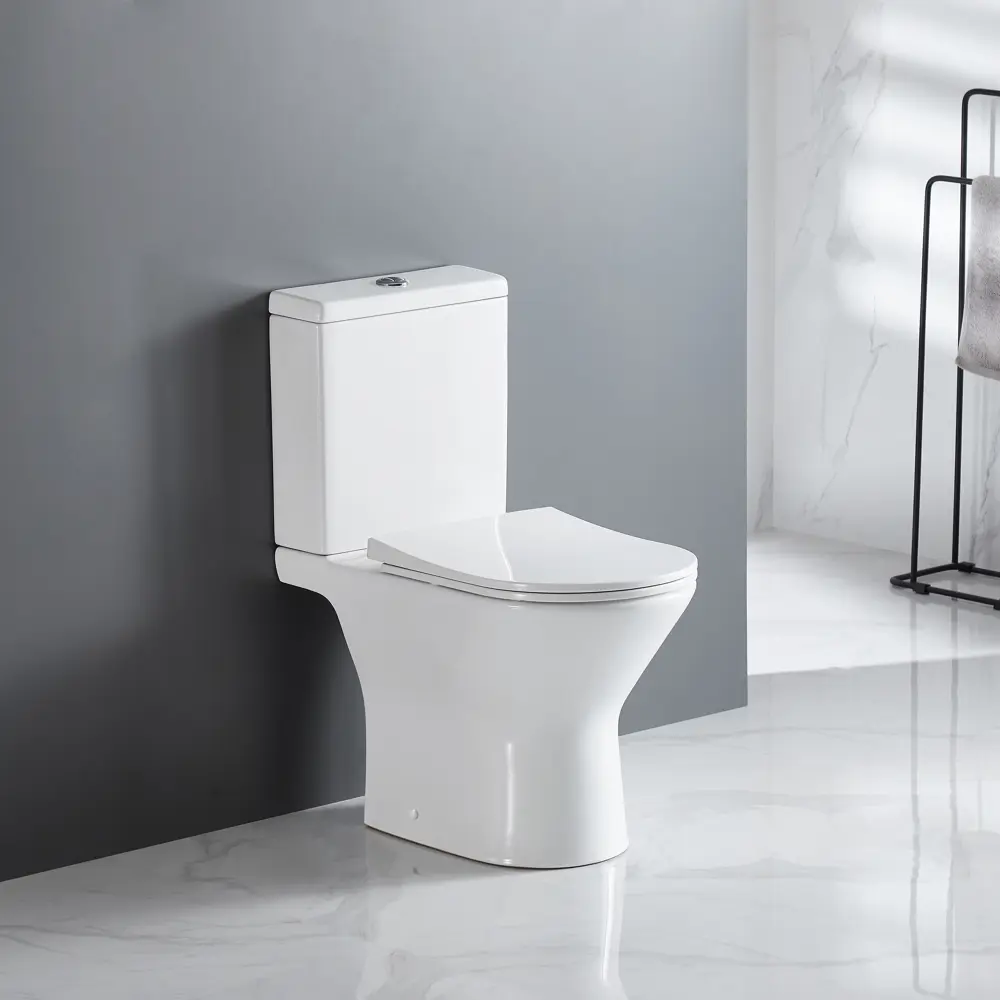 Унитаз-компакт KONSENSA Нарни AB 122B3 безободковый сиденье с микролифтом двойной смыв цвет STLM-2155745 - Вид №2