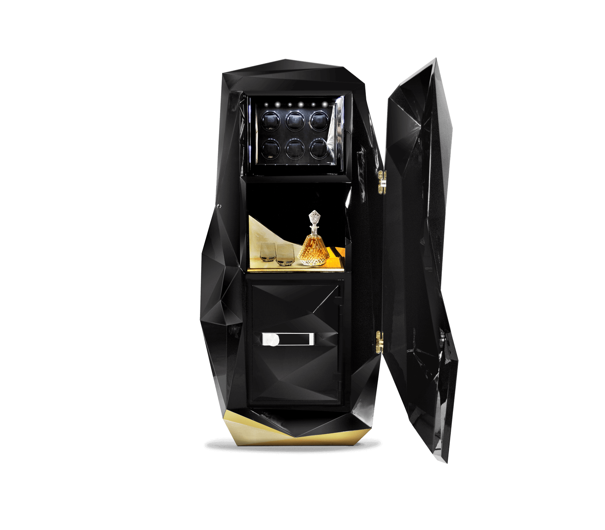 0-254 Алмазный черный роскошный сейф Boca Do Lobo  - Вид №1