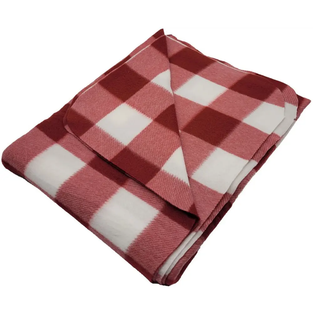 Плед Windsor 130x170 см флис цвет бордовый Ardenza STLM-2126920