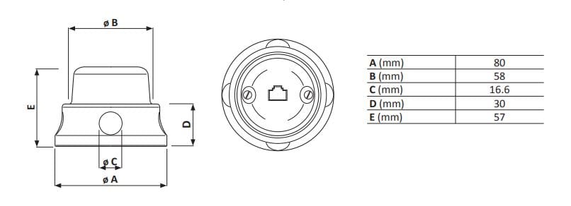 Телефонное гнездо GI Gambarelli ARCH-00106107 - Вид №2