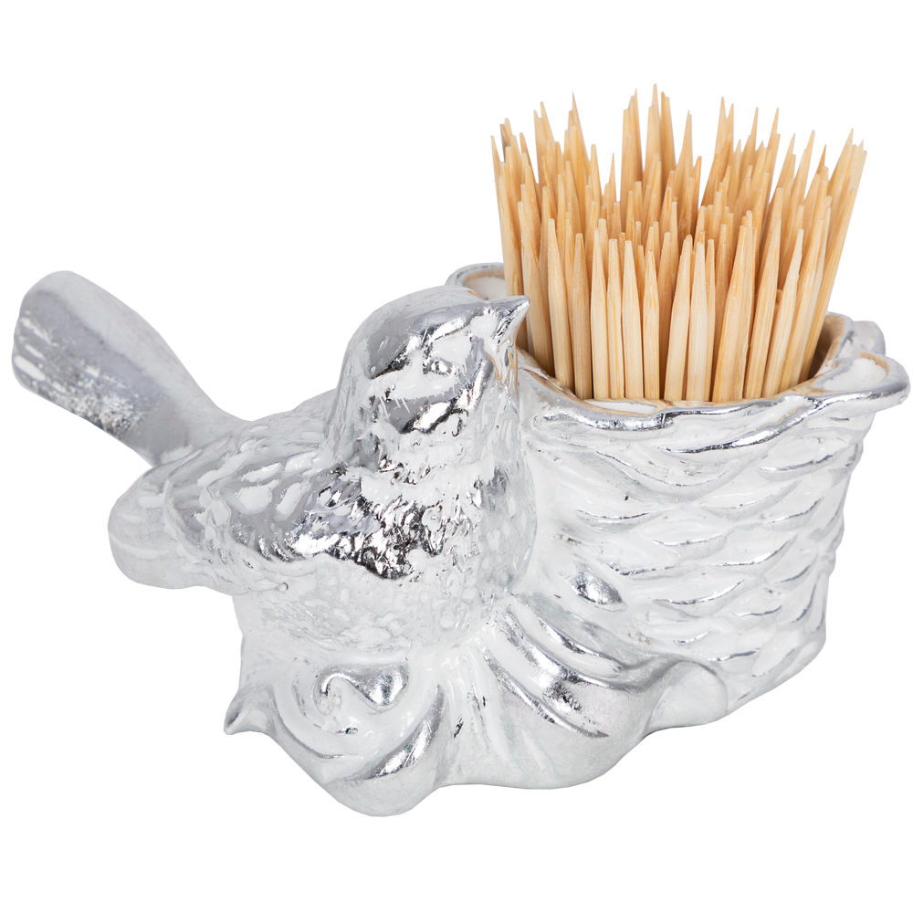 72025 Держатель для зубочисток Птичка Терра Белый BOGACHO 