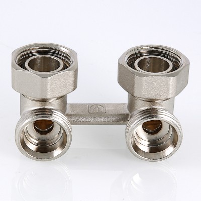 VT.345.NA.05 Узел нижнего подключения радиатора угловой Valtec 3/4", «евроконус»  - Вид №2