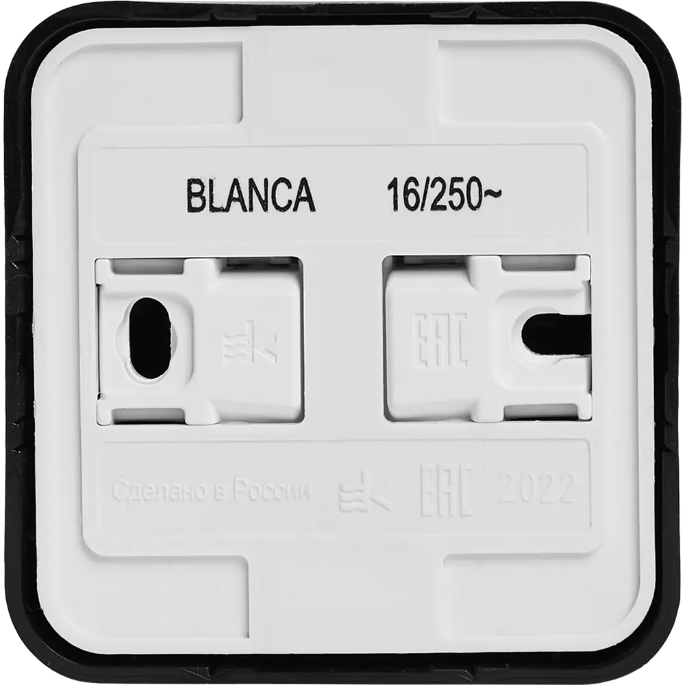 Розетка накладная Schneider Electric Blanca без заземления со шторками цвет антрацит 86720954 STLM-2077004 SYSTEME ELECTRIC - Вид №3