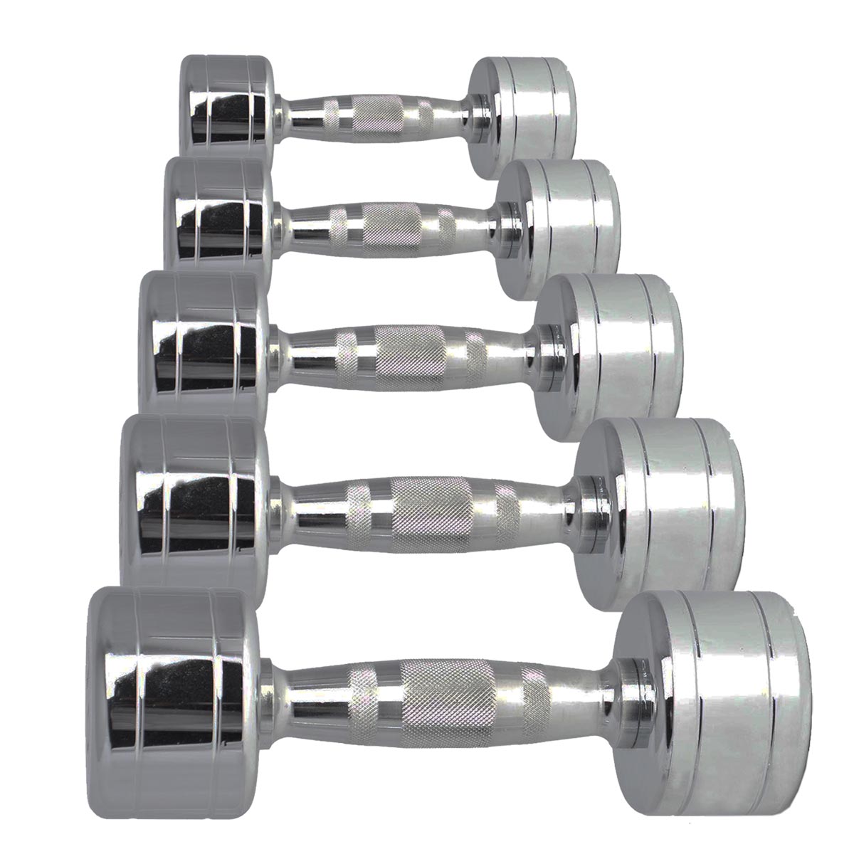 AFCD1-10, Aerofit afcd1-10, набор хромированных гантелей 1-10 кг AeroFIT 