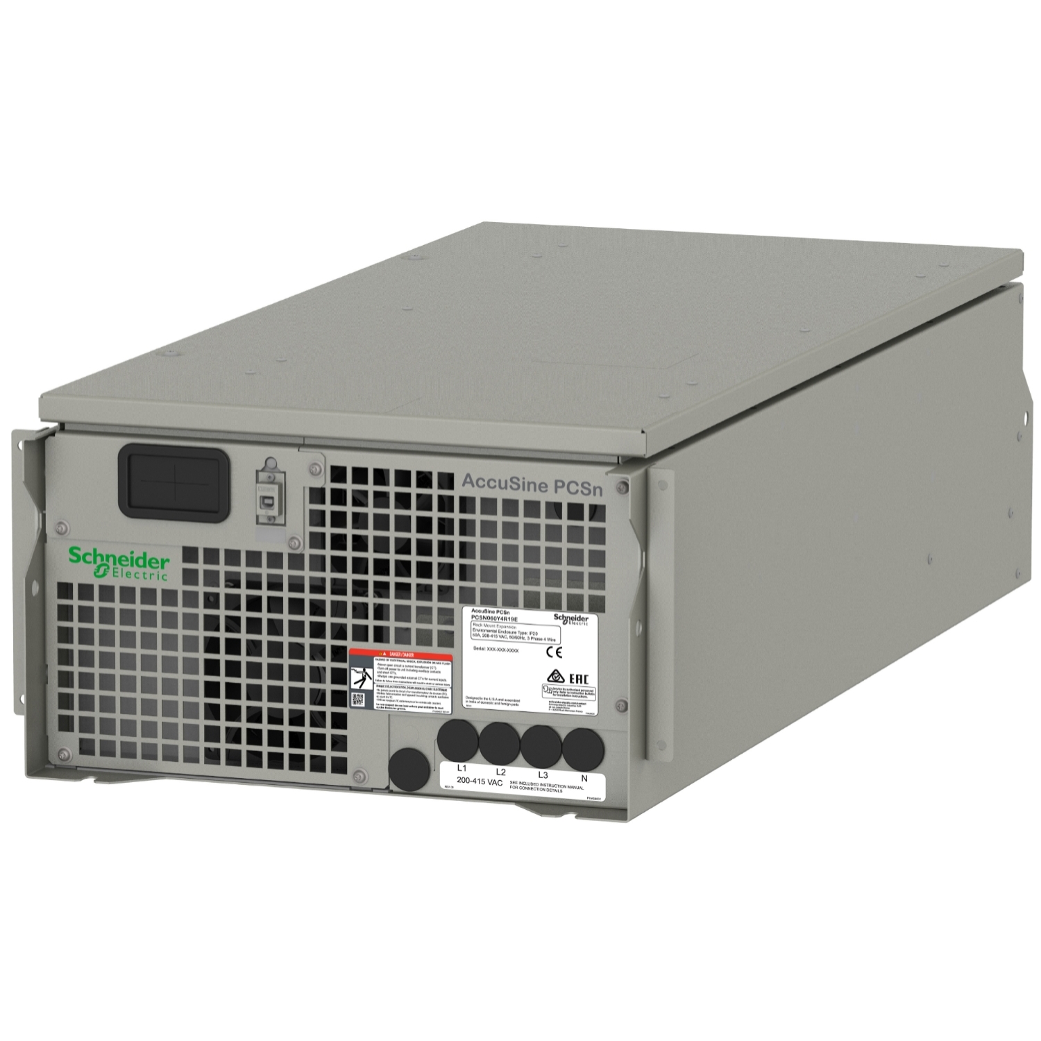 PCSN060Y4R19E Активный фильтр PCSn 60A 208-415Vac 19" модуль Schneider Electric AccuSine 