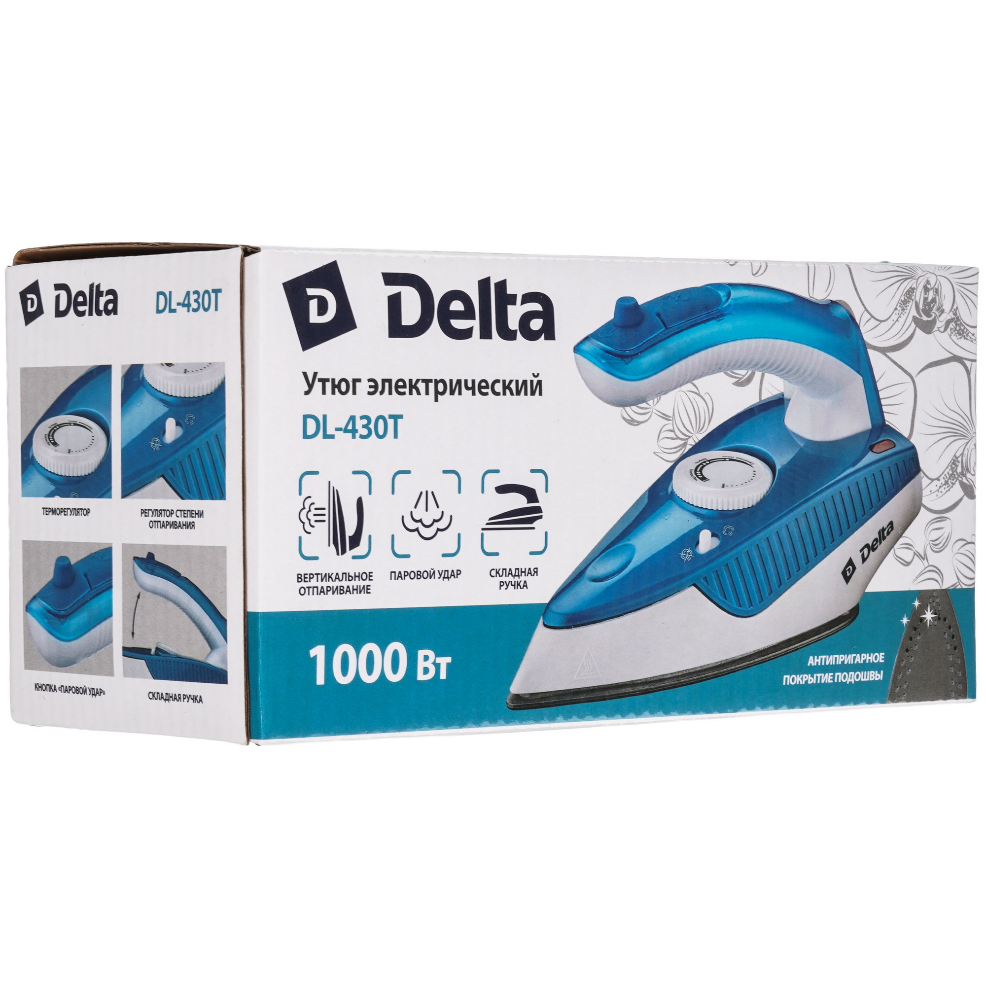 9235587 Утюг DELTA DL-430Т белый STDN-0002779 - Вид №9
