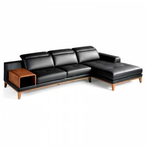 Диван трехместный угловой черный 1550R от Angel Cerda ANGEL CERDA ДИЗАЙНЕРСКИЕ 150200 Черный