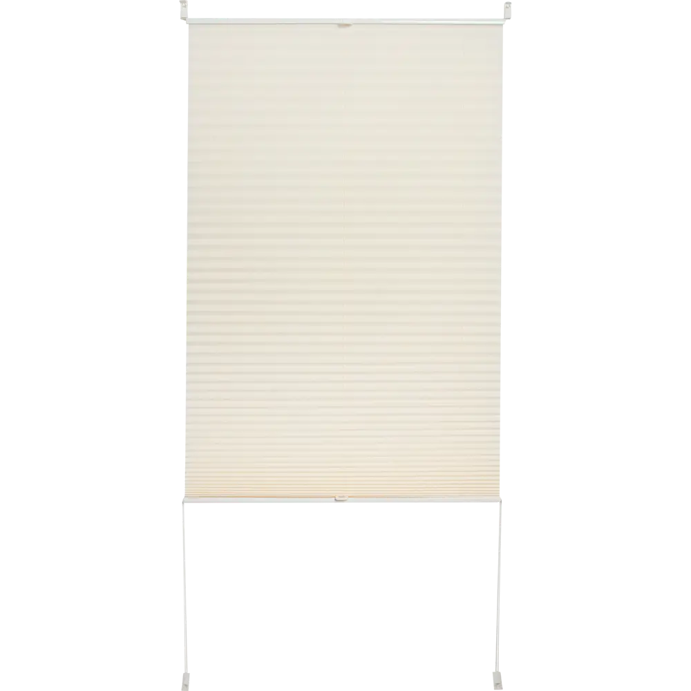 Штора плиссе «Плайн», 65х160 см, текстиль, цвет экрю Santreyd STLM-2027867 - Вид №1