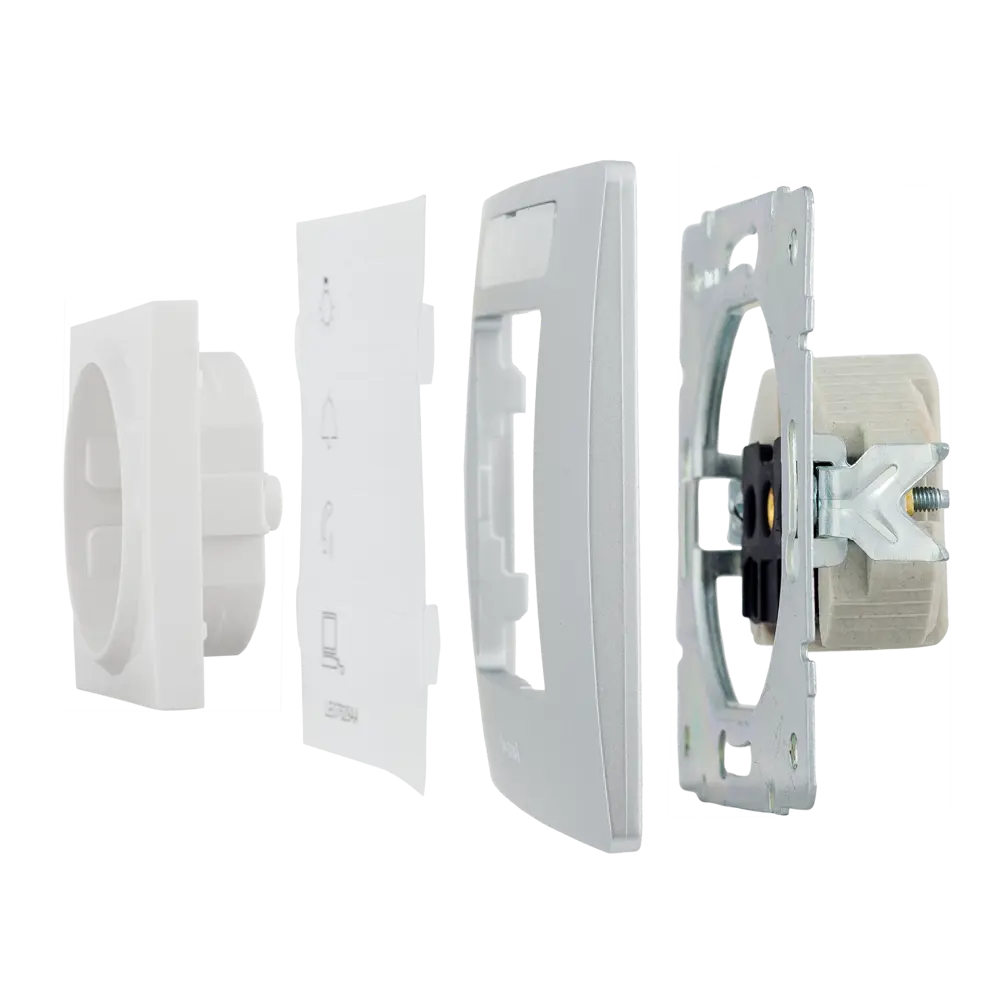 Рамка для розеток и выключателей Legrand Etika 1 пост, цвет алюминий 82496641 STLM-2200944  - Вид №3