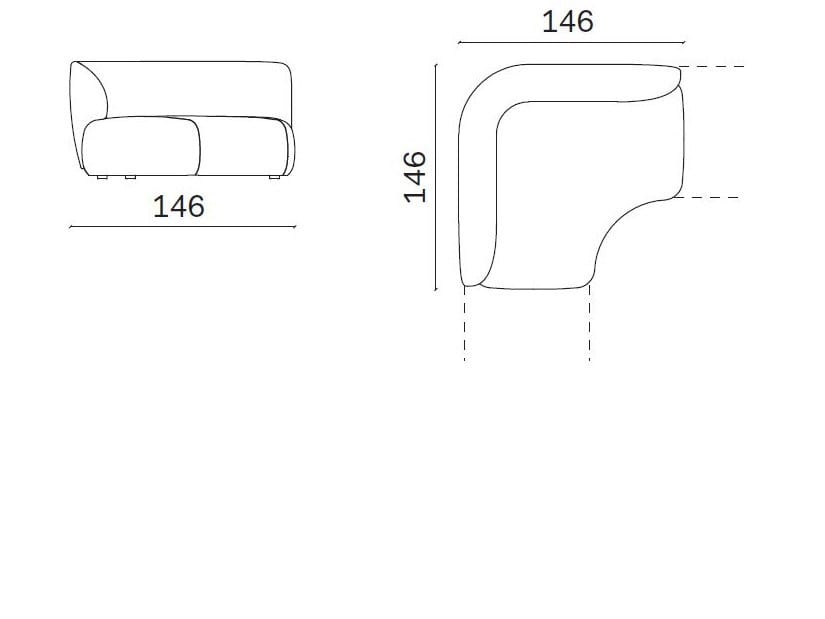 Съемный диван из ткани Novamobili Blossom ARCH-00143749 - Вид №17