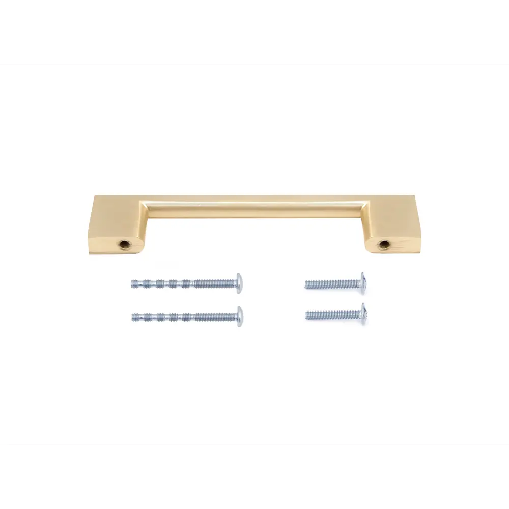 Мебельная ручка-скоба Ritiro ЦАМ 96 мм матовое золото PALLADIUM STLM-2029082 - Вид №1