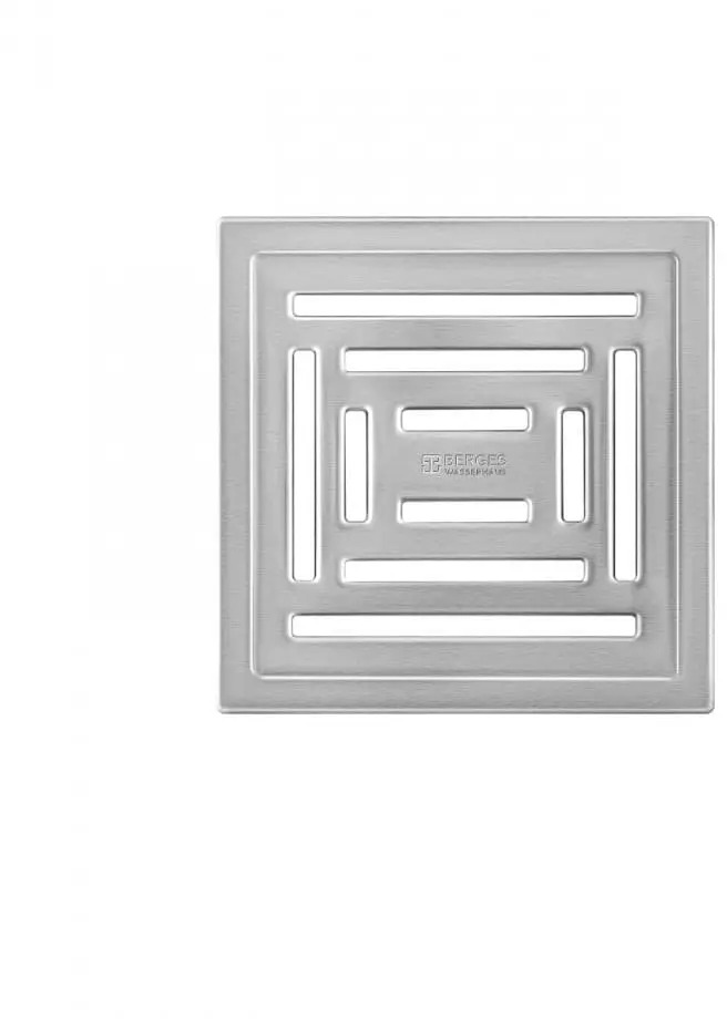 BERGES Trend - Душевой трап с мокрым затвором 150x150 мм 84601102