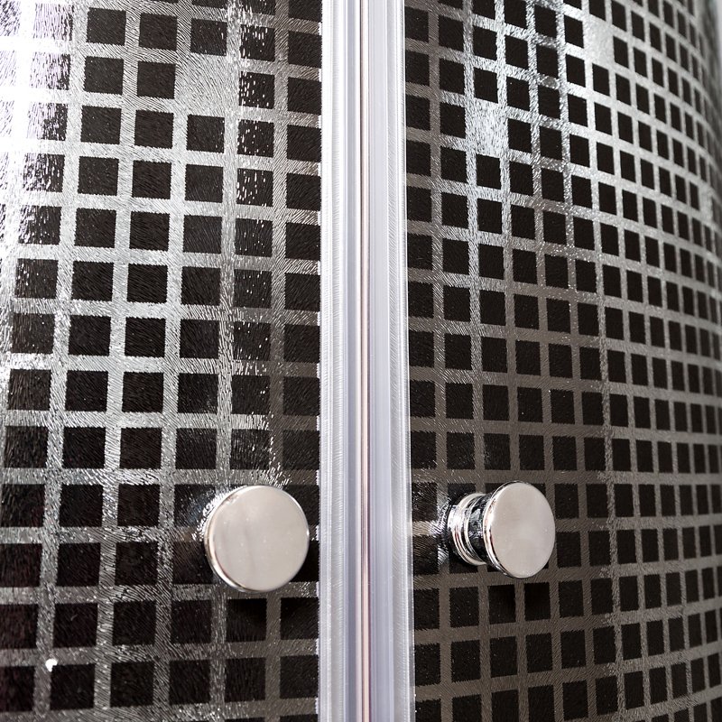 ЕМ4516 с гидромассажем Душевая кабина DETO Серия EM L 801 N без крыши BLACK - Вид №8