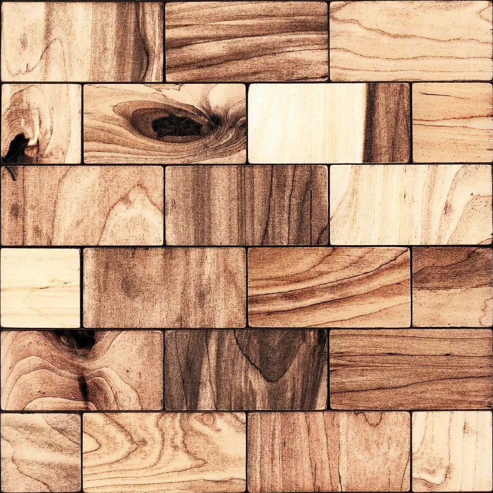 Деревянная мозаика РОСБИ 50x100 мм 300x300 мм Santreyd STLM-2013312 - Вид №1