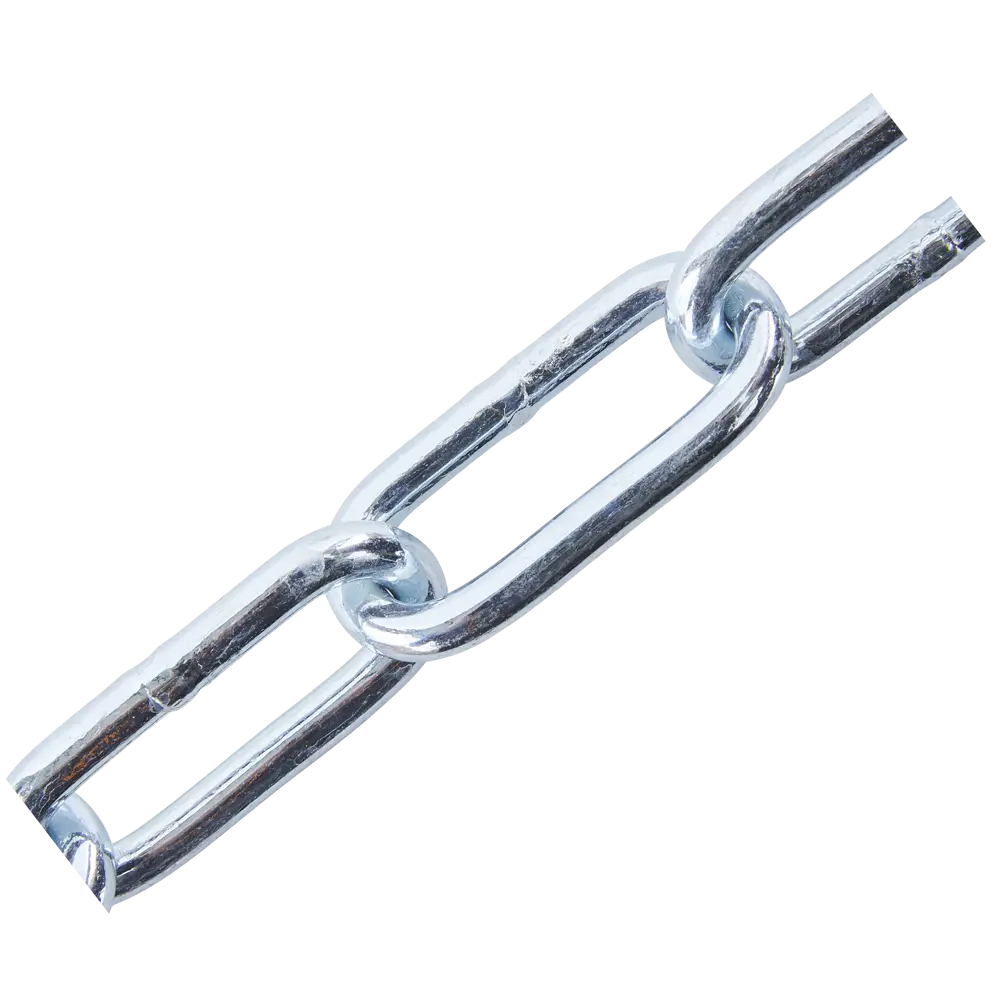 Цепь Standers оцинкованная сталь длинное звено 6 мм 2.5 м/уп STLM-2111818