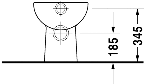 21080900002 Приставной унитаз напольный Белый Duravit D-Code Германия - Вид №3
