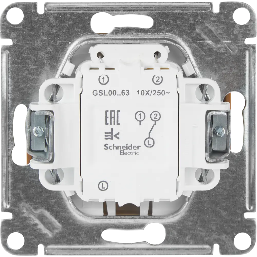 Выключатель проходной встраиваемый Systeme Electric Glossa 1 клавиша с подсветкой цвет дуб STLM-2185652 - Вид №2
