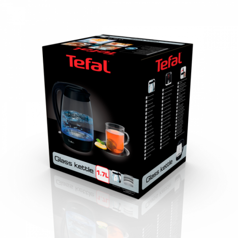 KO450832 Чайник / черный со стеклом, 2200вт, закрытая спираль, 1.7 л Tefal Santreyd  - Вид №4
