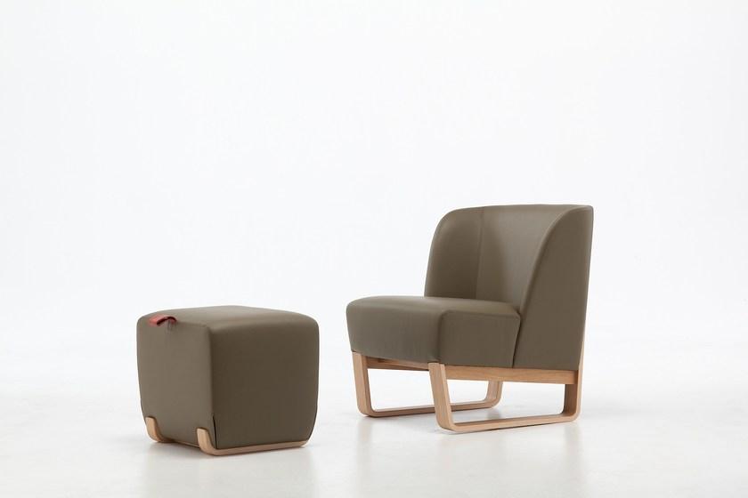 Very Wood Кожаное кресло-санки Skid sun-id-1366635 - Вид №5