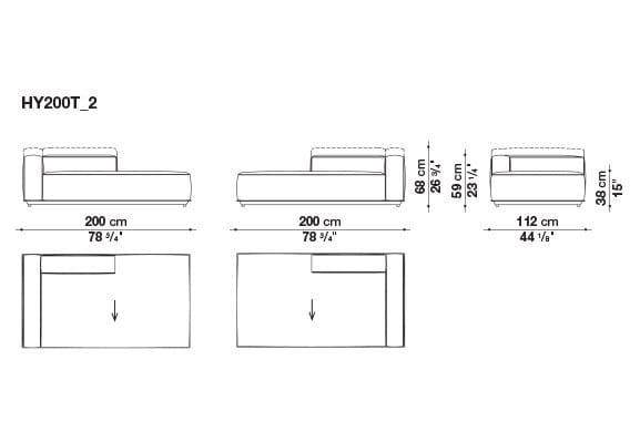 Ткань сад диван B&B Italia Outdoor HYBRID ARCH-00117020 - Вид №22