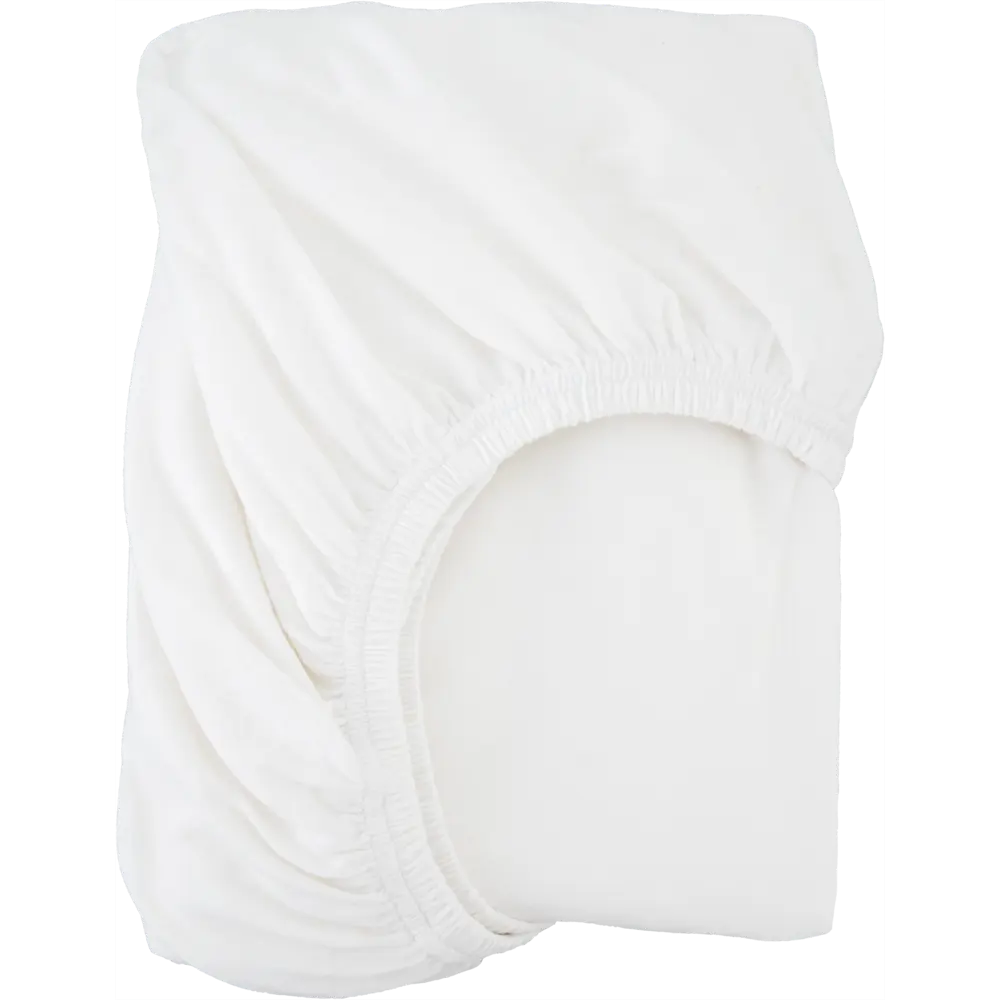 Простыня двуспальная, 180x200 см, трикотаж, цвет белый Santreyd STLM-2142388