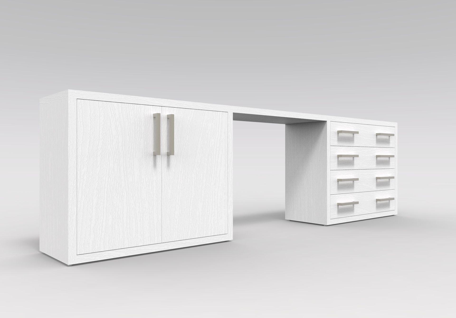 Прямоугольный стол с ящиками для контракта Mobilspazio Zeus ARCH-00077647 - Вид №12