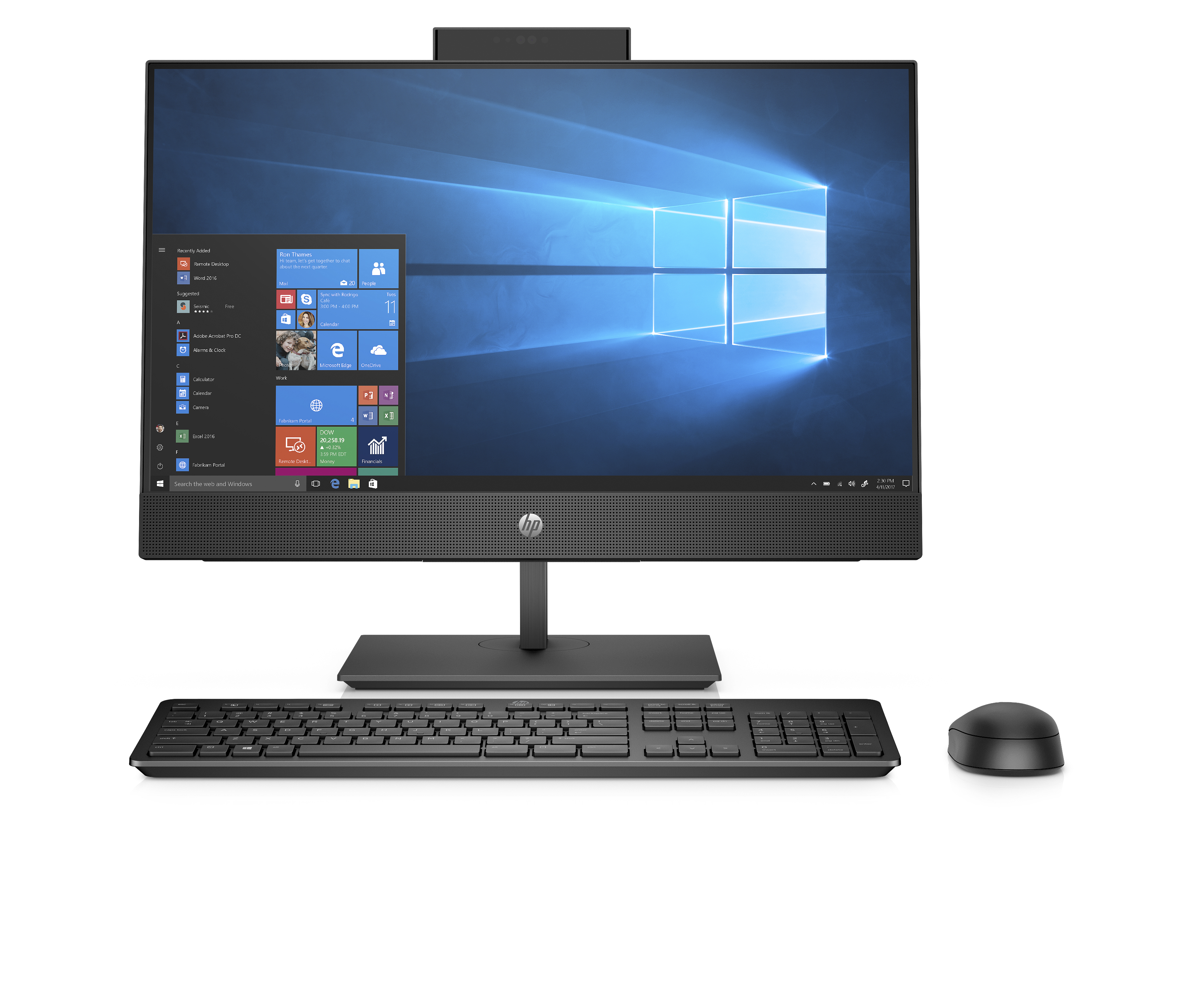 8PG95ES#ACB proone 440 g5 aio 23.8"(1920x1080 ips)/intel core i5 9500t(2.2ghz)/8192mb/256pcissdgb/nodvd/wifi/war 1y/w10pro + serial port, has stand / vesa plate dib, spec HP Santreyd  - Вид №1