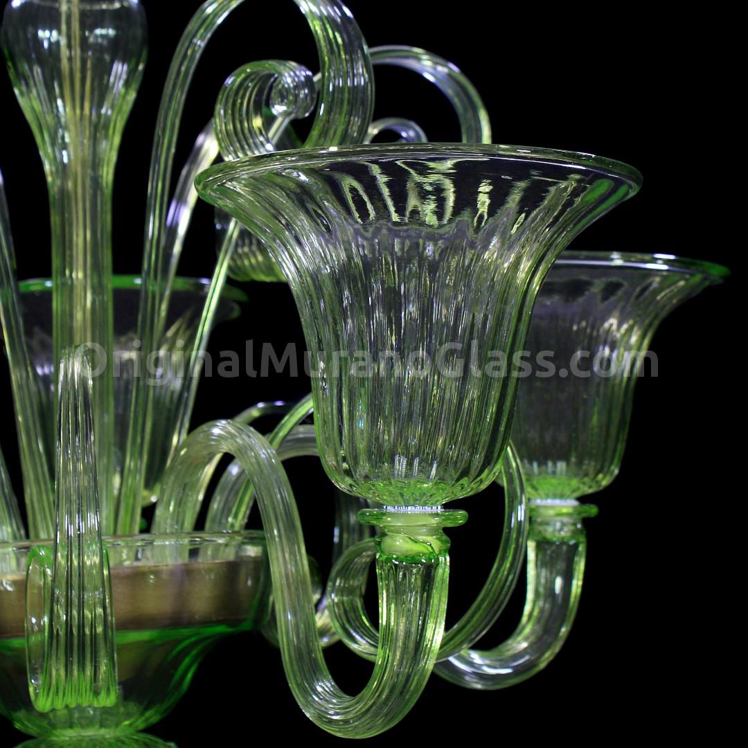 2566 ORIGINALMURANOGLASS Люстра Фоскари зелёная - Пастораль - муранское стекло OMG  см  - Вид №1