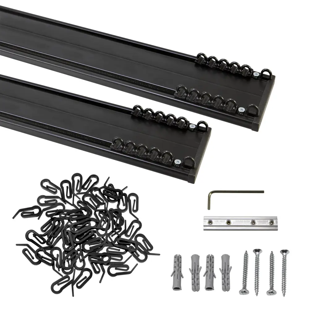 Шинный карниз в наборе двухрядный KREAFORTA Pro 320 см алюминий STLM-2112880 - Вид №2