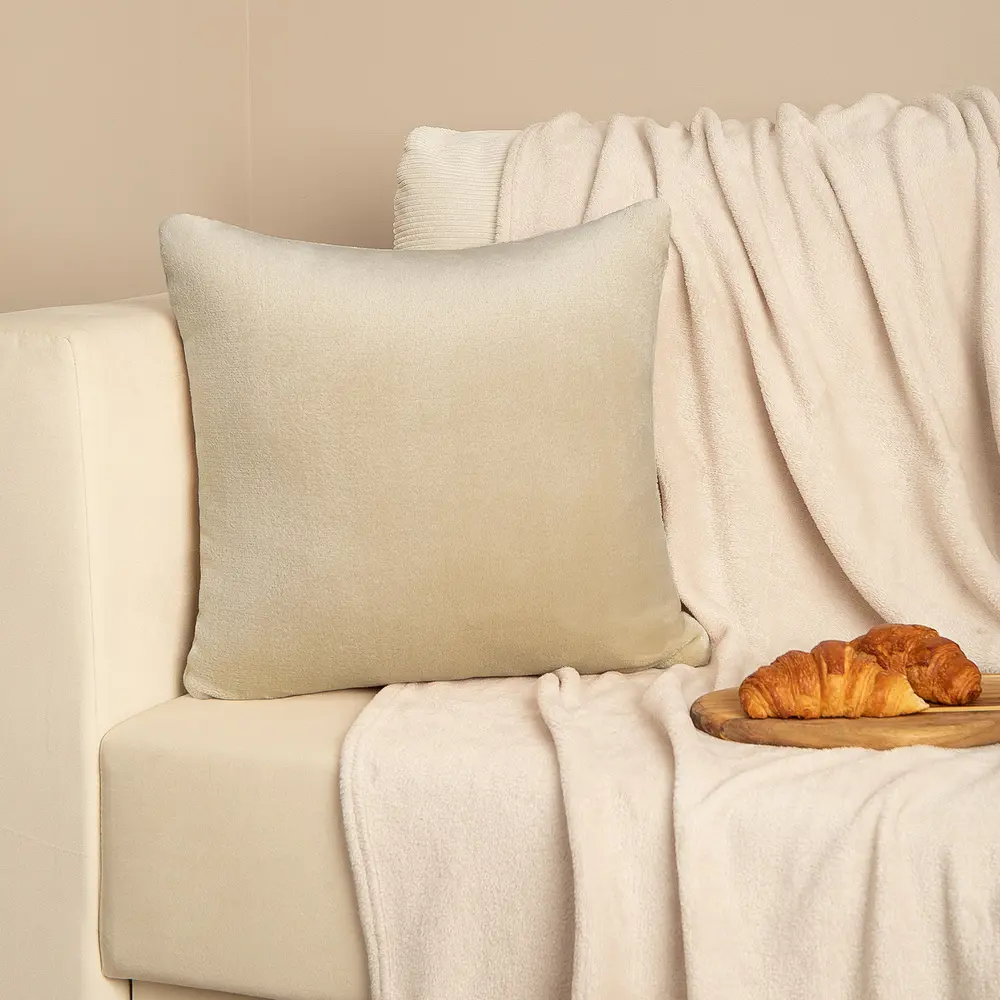 Подушка KREAFORTA Flandria 45x45 см цвет бежевый STLM-2097077 - Вид №3