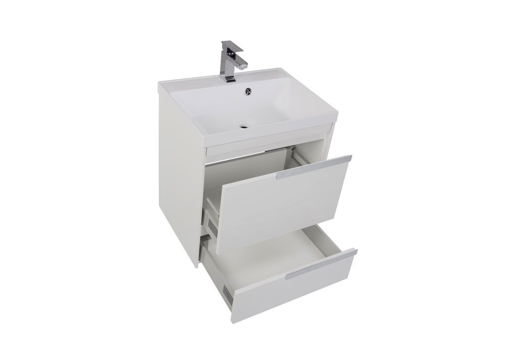 Тумба с раковиной Aquanet Тиволи 60 белый 0018005300179393 - Вид №3