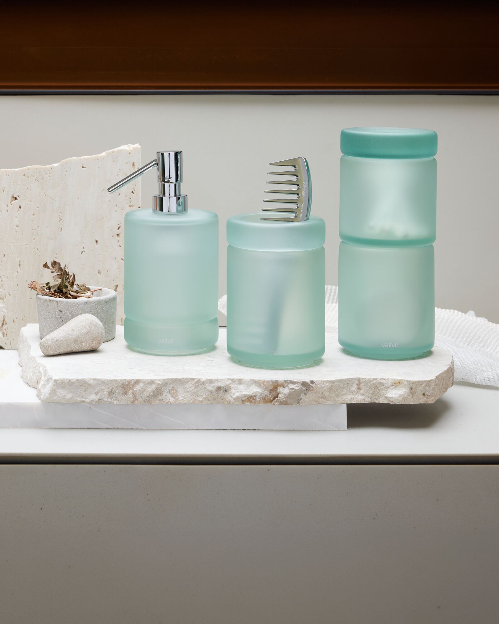 Держатель для хлопка из смолы с крышкой Vallvé LUNA ARCH-00007462 - Вид №6