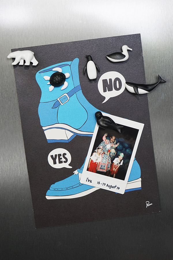 QL10311-BK-WH Набор из 6 магнитов для холодильника save the ocean Qualy  - Вид №2