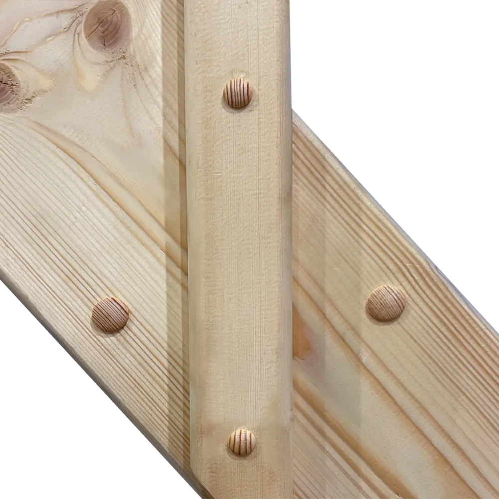 Лестница поворотная 90° деревянная левозаходная 3М ТДВ STLM-2181048 - Вид №1