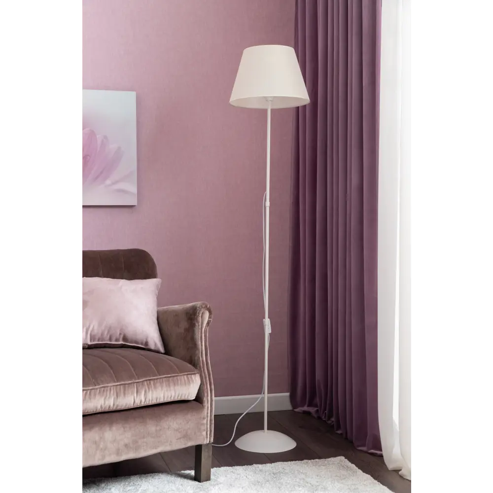 Основание для торшера Simple 1 лампа 3м² Е27 цвет бежевый с золотом Vitaluce STLM-2127372 - Вид №7