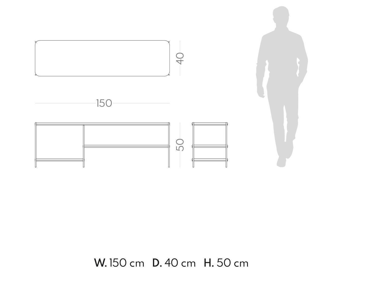 Прямоугольная консоль PRADDY Metro ARCH-00057112 - Вид №4
