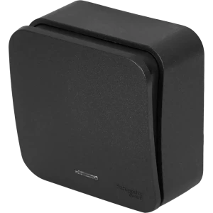 Выключатель накладной Schneider Electric Blanca 1 клавиша цвет антрацит