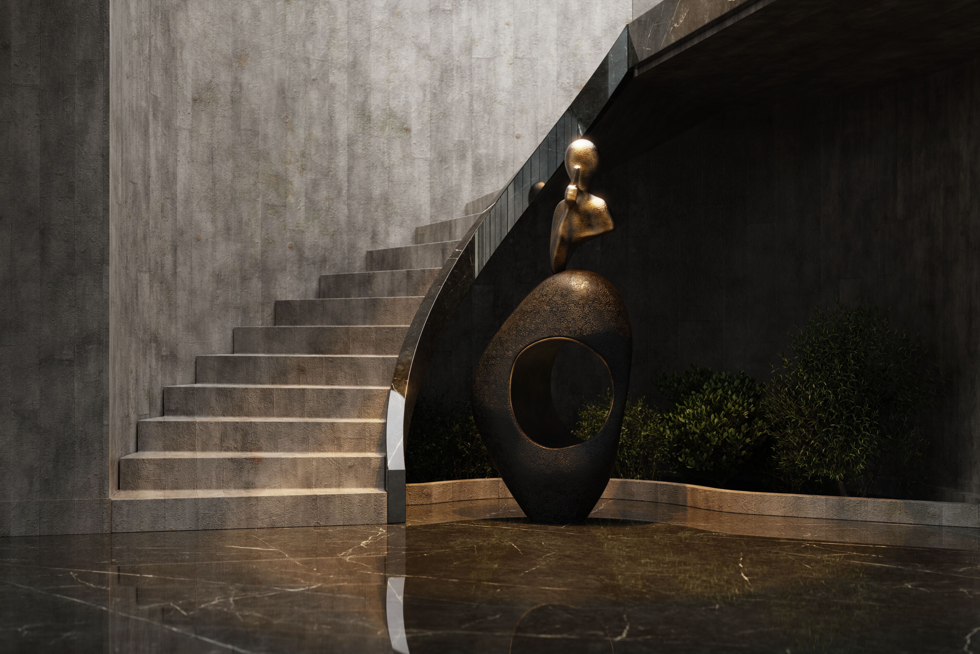 Скульптура из стекловолокна KARPA SILÊNCIO K8004 ARCH-00015740 - Вид №2